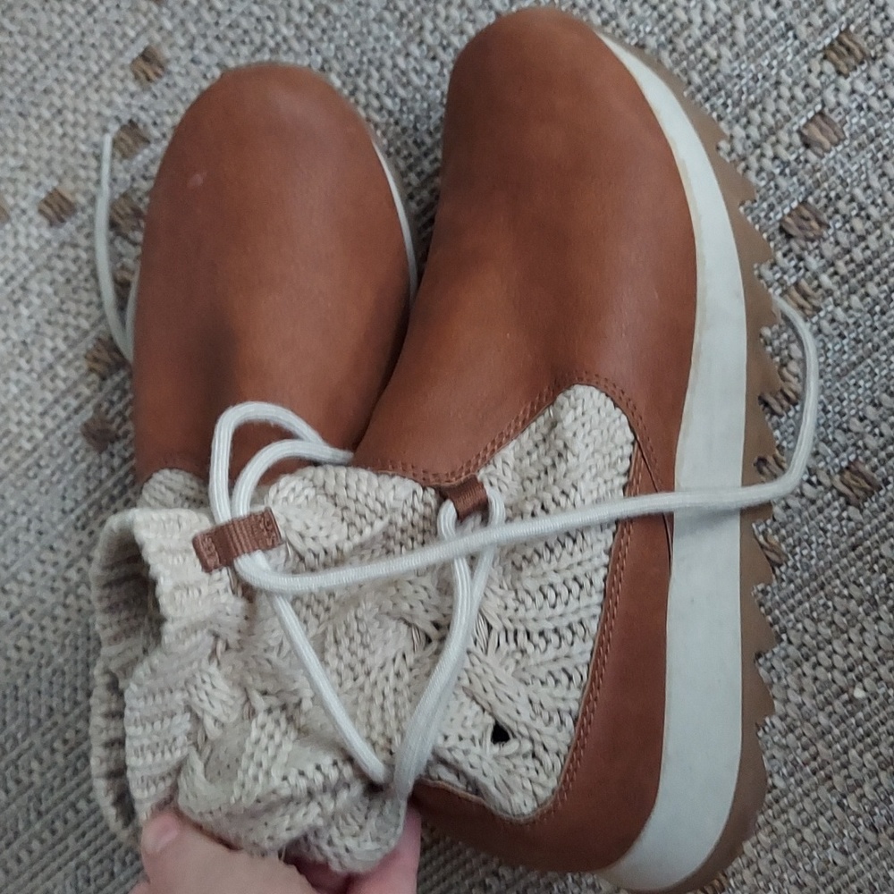 Cognanc leather lace up Sorrel outdoor sporty winter booties